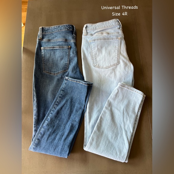 Universal Thread Dark Blue and Light Blue Skinny Jeans - Picture 1 of 1